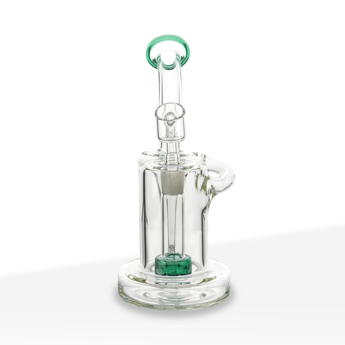 Dab Rig | Color Trim Rig w/ Color Showerhead Perc | 7.5" - Glass - Assorted Colors - Biohazard Inc