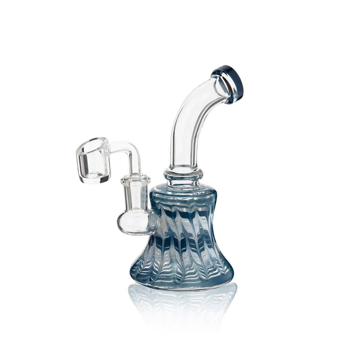 Wrap & Rake | Bent Neck Bell Bottom Water Pipe | 6" - 14mm - Various Colors