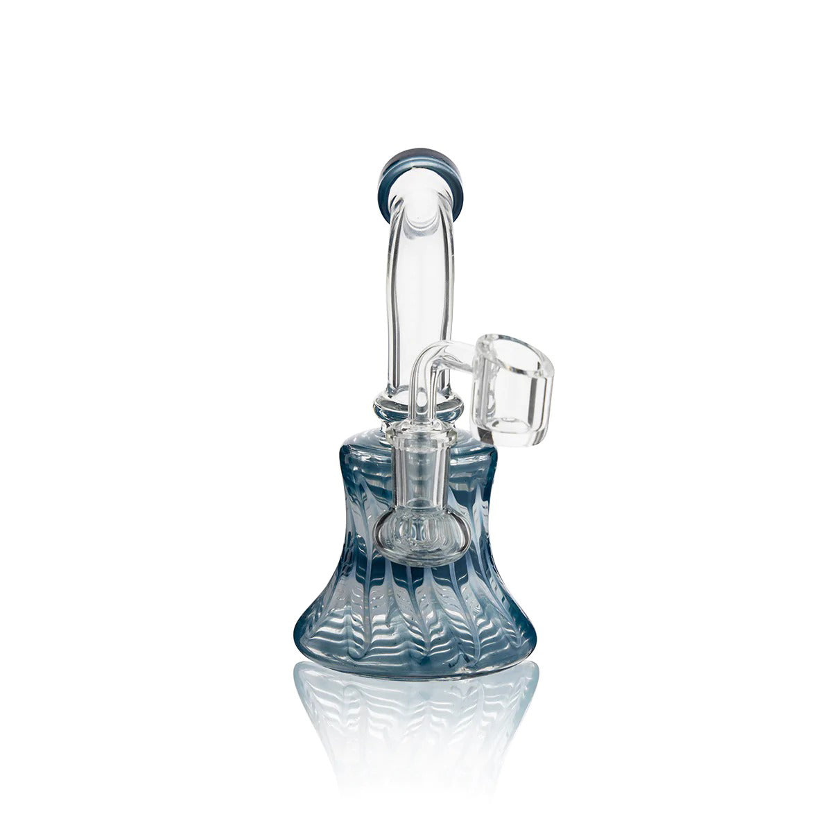 Wrap & Rake | Bent Neck Bell Bottom Water Pipe | 6" - 14mm - Various Colors