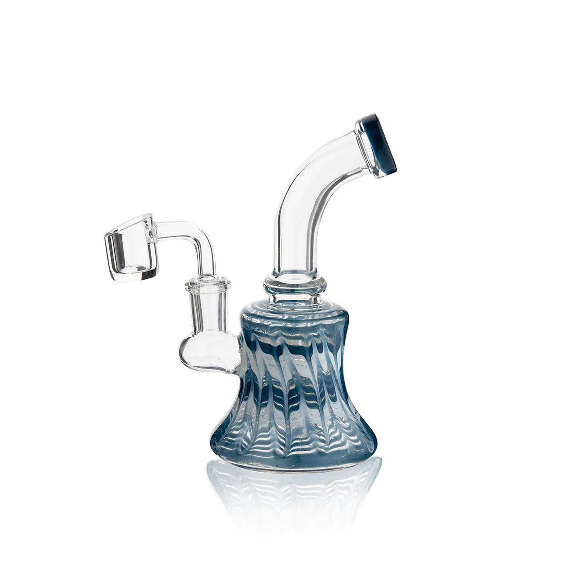 Wrap & Rake | Bent Neck Bell Bottom Water Pipe | 6" - 14mm - Various Colors