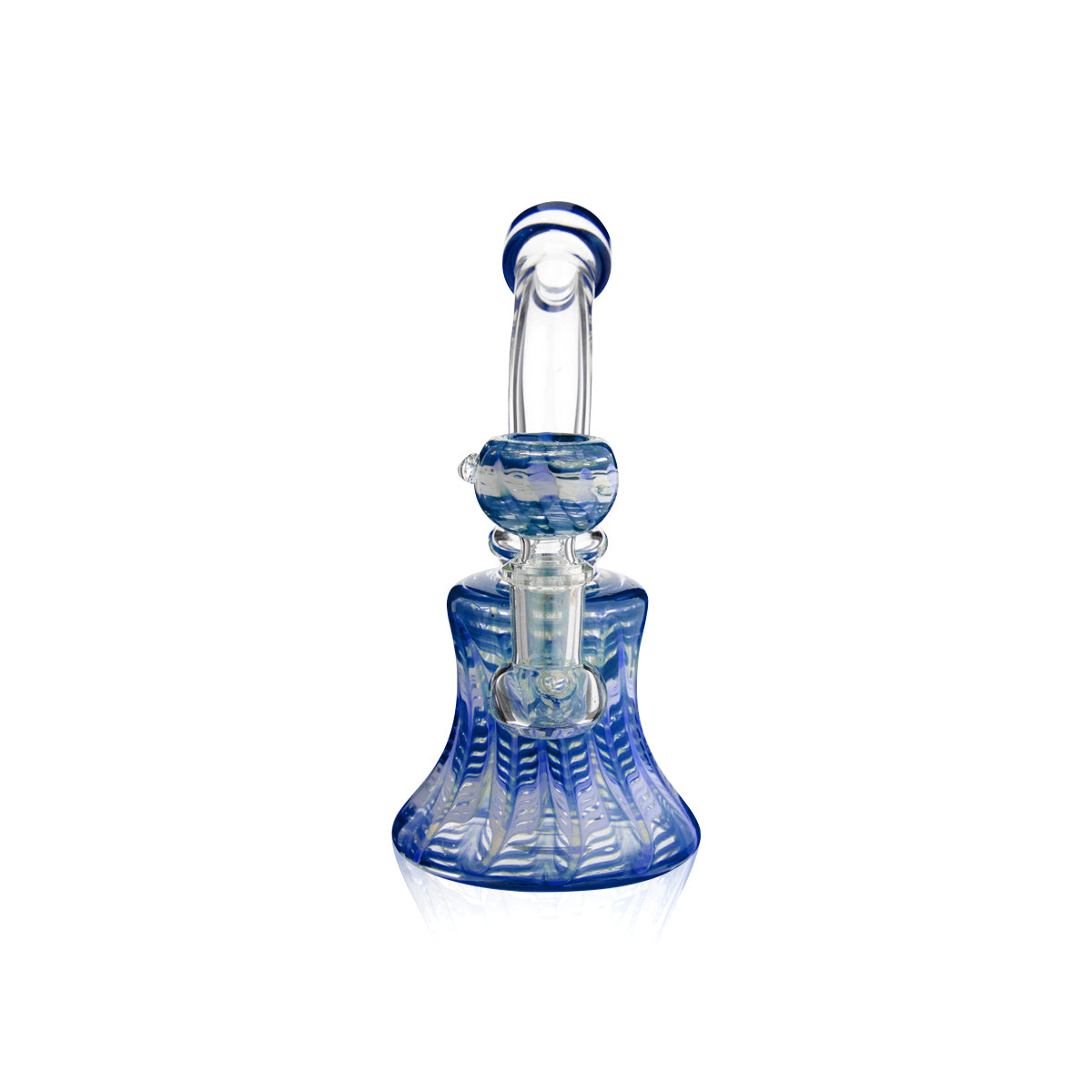 Wrap & Rake | Bent Neck Bell Bottom Water Pipe | 6" - 14mm - Various Colors