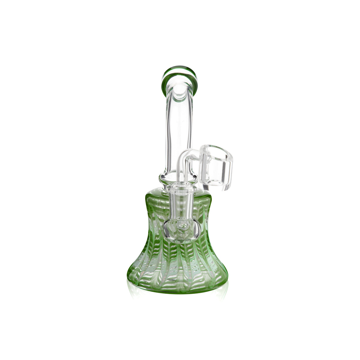 Wrap & Rake | Bent Neck Bell Bottom Water Pipe | 6" - 14mm - Various Colors