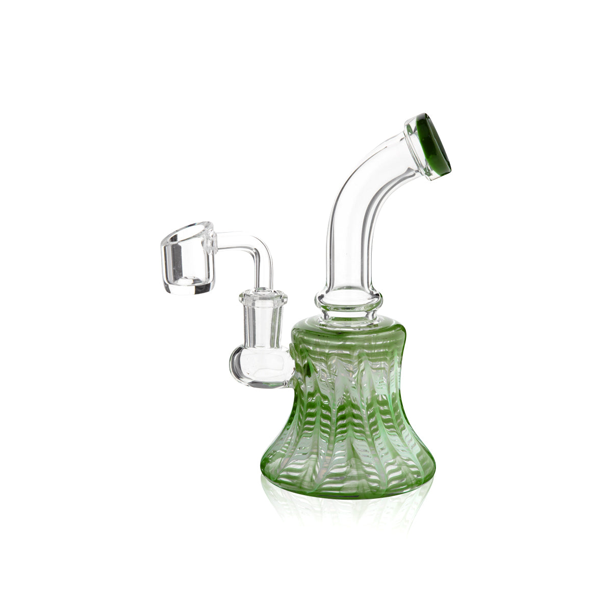 Wrap & Rake | Bent Neck Bell Bottom Water Pipe | 6" - 14mm - Various Colors