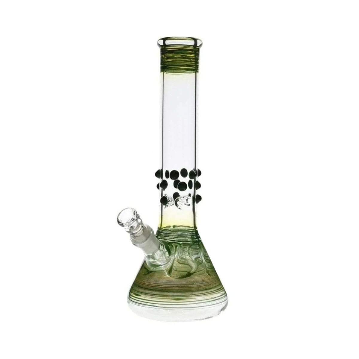 Wrap & Rake | Artistic Beaker Water Pipe | 12" - 19mm - Various Colors