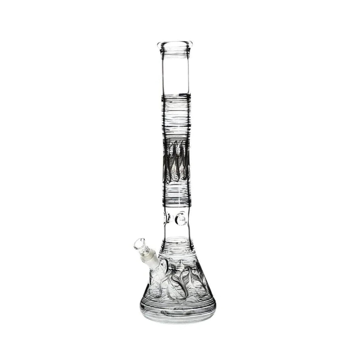 Wrap & Rake | Artistic Beaker Water Pipe | 18" - 19mm