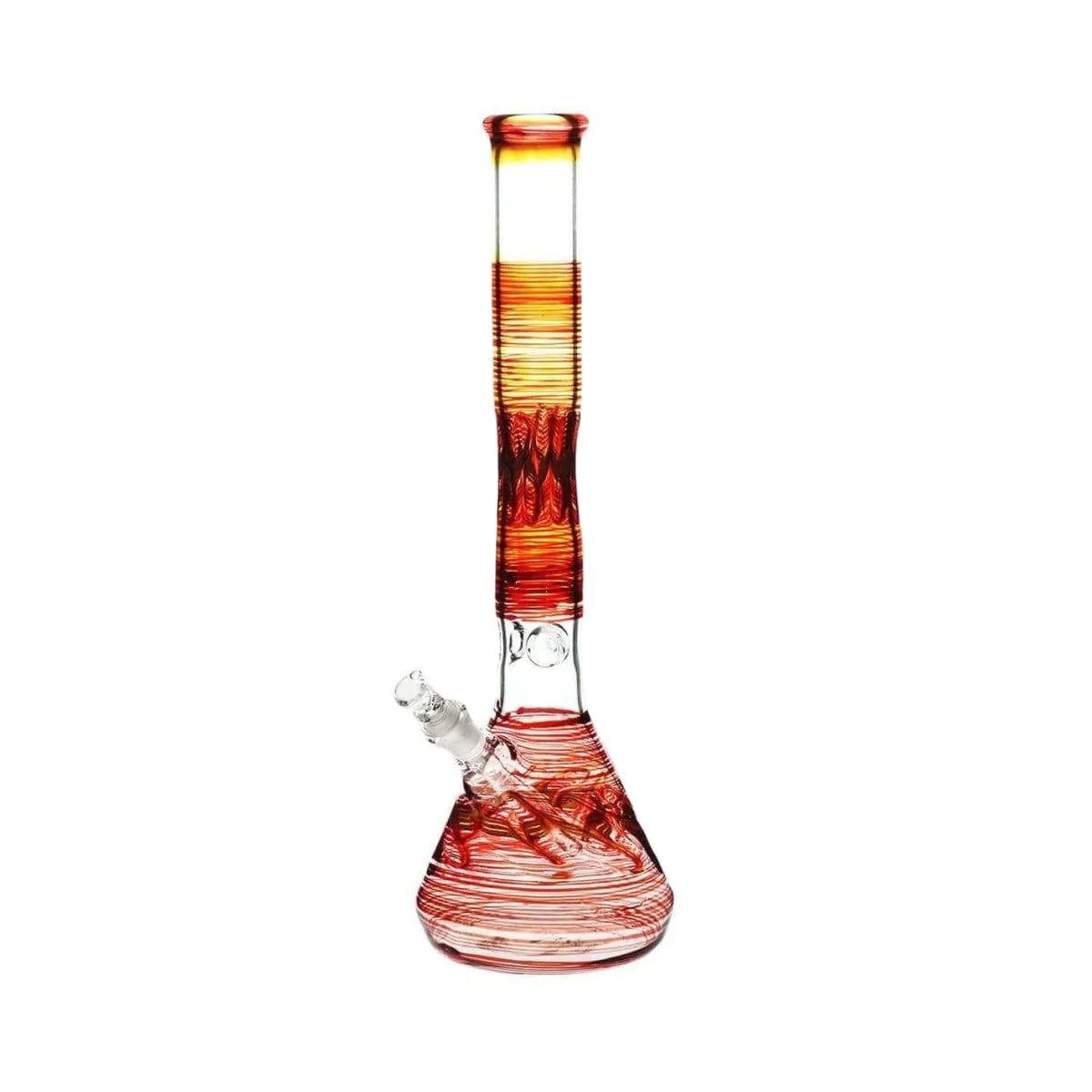 Wrap & Rake | Artistic Beaker Water Pipe | 18" - 19mm