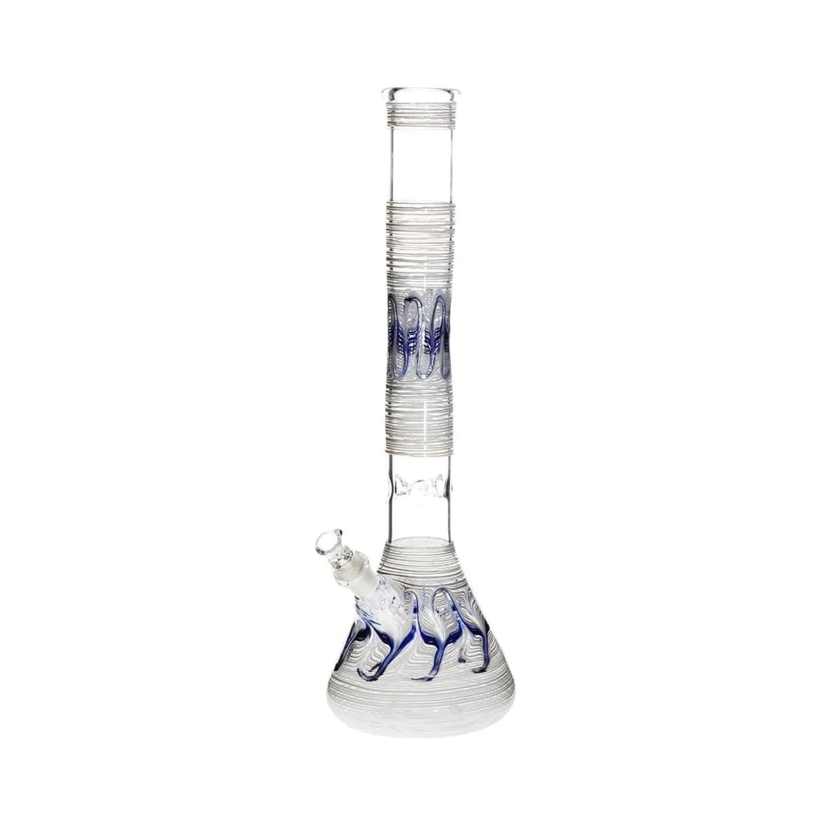 Wrap & Rake | Artistic Beaker Water Pipe | 18" - 19mm