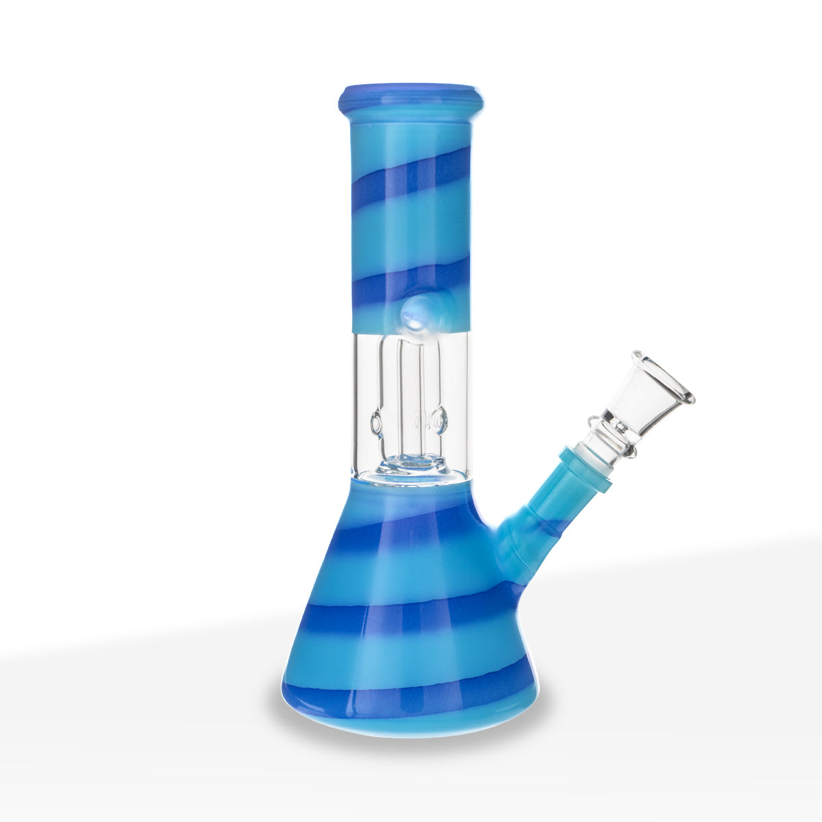 Water Pipe | Dome Percolator Beaker Water Pipe | 8" - 14mm - Assorted Colors Biohazard Inc