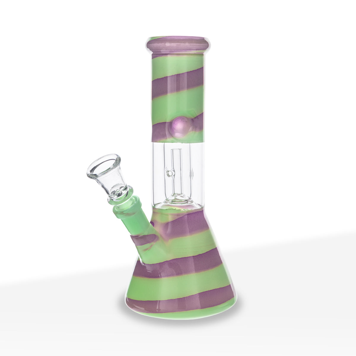 Water Pipe | Dome Percolator Beaker Water Pipe | 8" - 14mm - Assorted Colors Biohazard Inc
