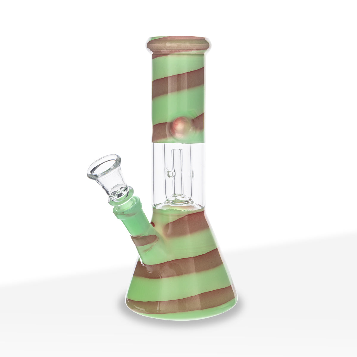 Water Pipe | Dome Percolator Beaker Water Pipe | 8" - 14mm - Assorted Colors Biohazard Inc