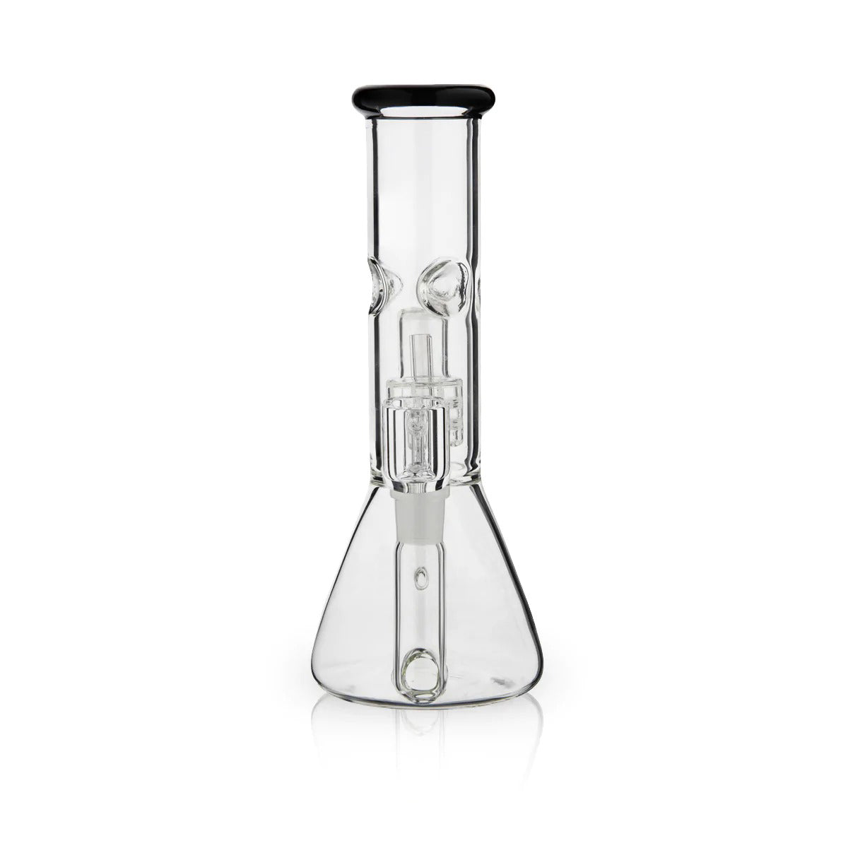 Dab Rig | Single Chamber Grid Percolator Beaker Water Pipe | 8"- 14mm - Various Colors