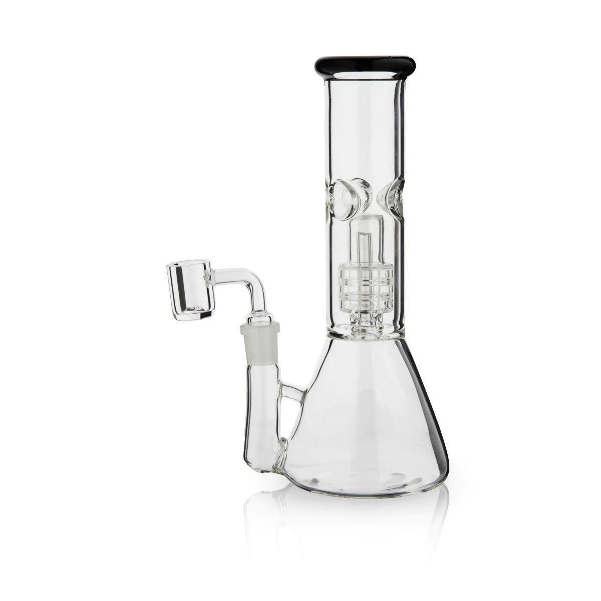 Dab Rig | Single Chamber Grid Percolator Beaker Water Pipe | 8"- 14mm - Various Colors