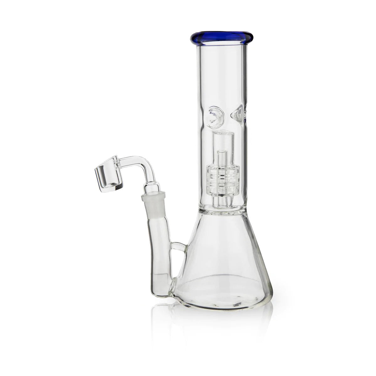 Dab Rig | Single Chamber Grid Percolator Beaker Water Pipe | 8"- 14mm - Various Colors