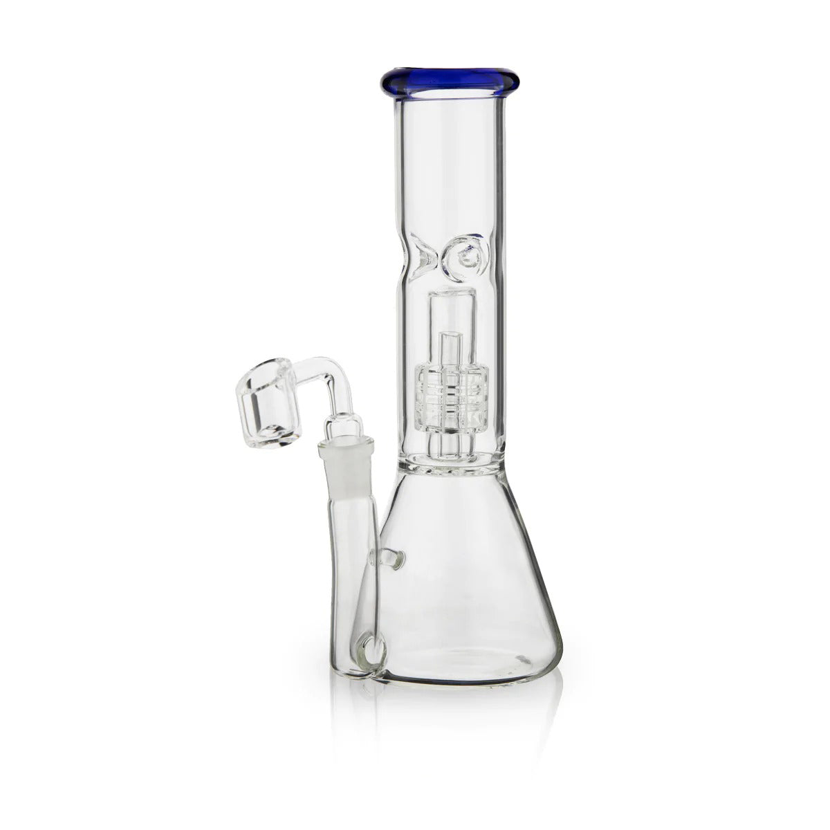 Dab Rig | Single Chamber Grid Percolator Beaker Water Pipe | 8"- 14mm - Various Colors