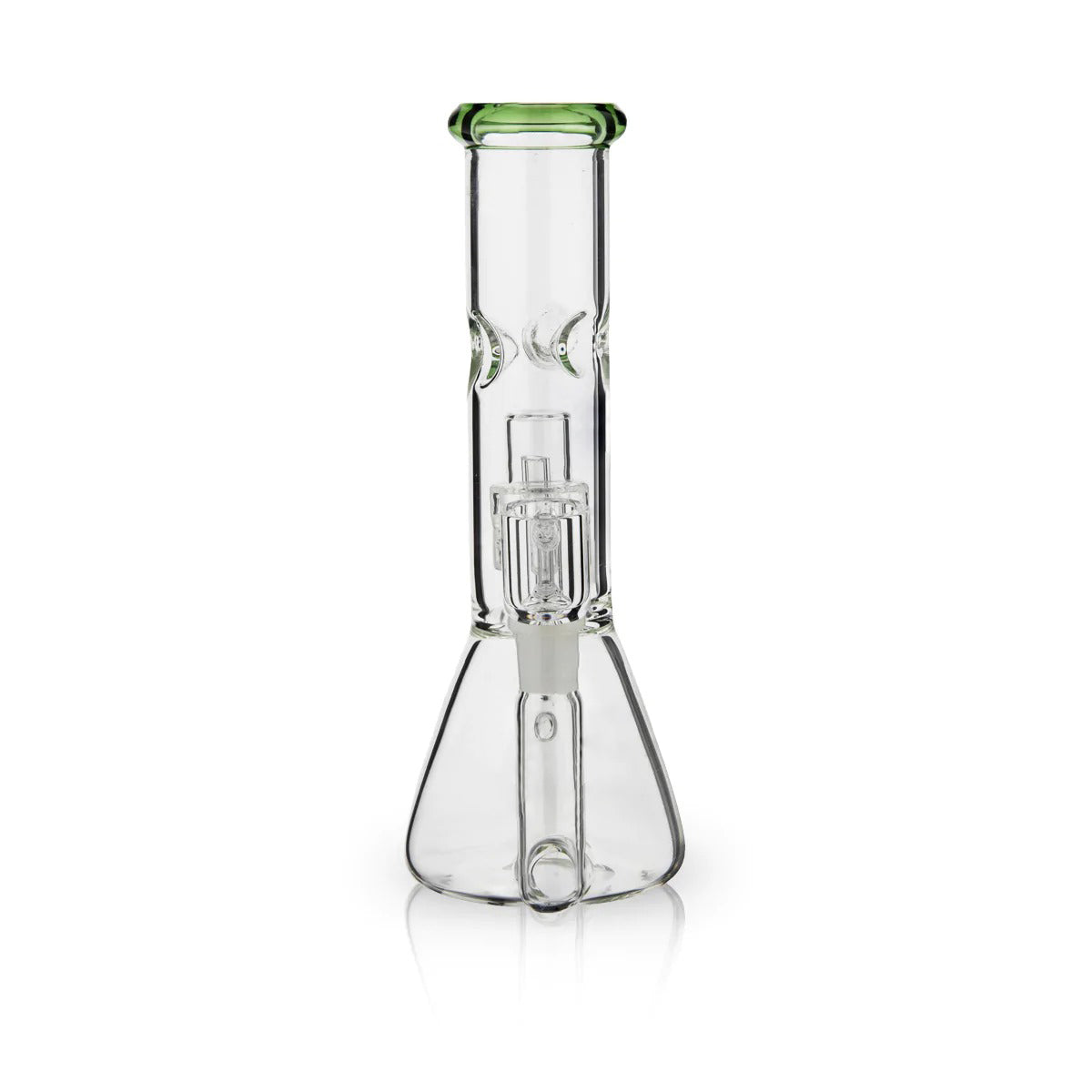 Dab Rig | Single Chamber Grid Percolator Beaker Water Pipe | 8"- 14mm - Various Colors