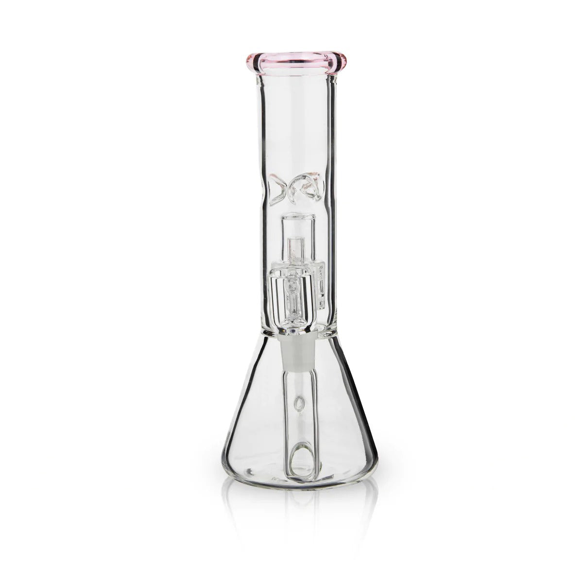 Dab Rig | Single Chamber Grid Percolator Beaker Water Pipe | 8"- 14mm - Various Colors