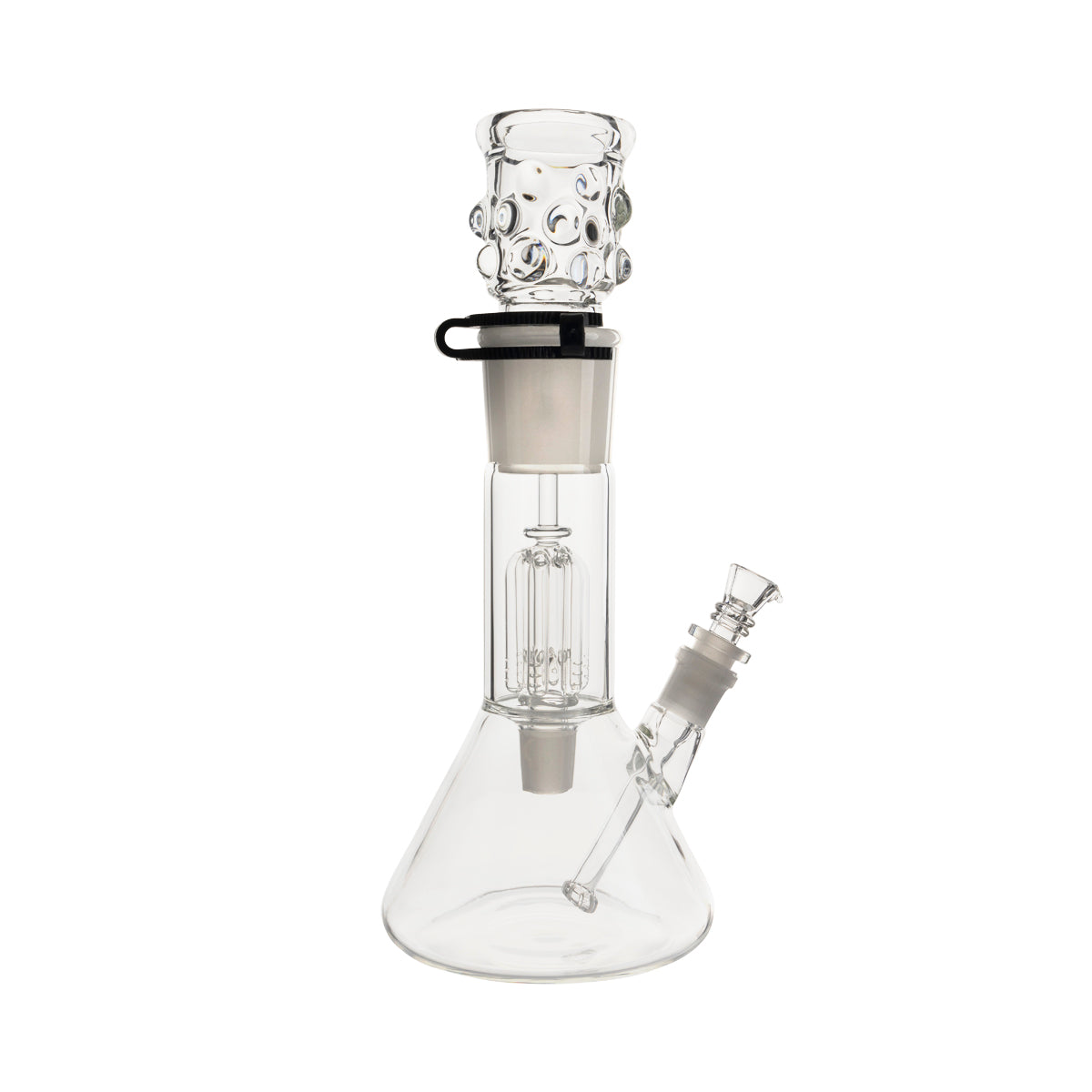 Beaker | Removeable 6-Arm Tree Percolator Water Pipe | 12" - 14mm - Clear