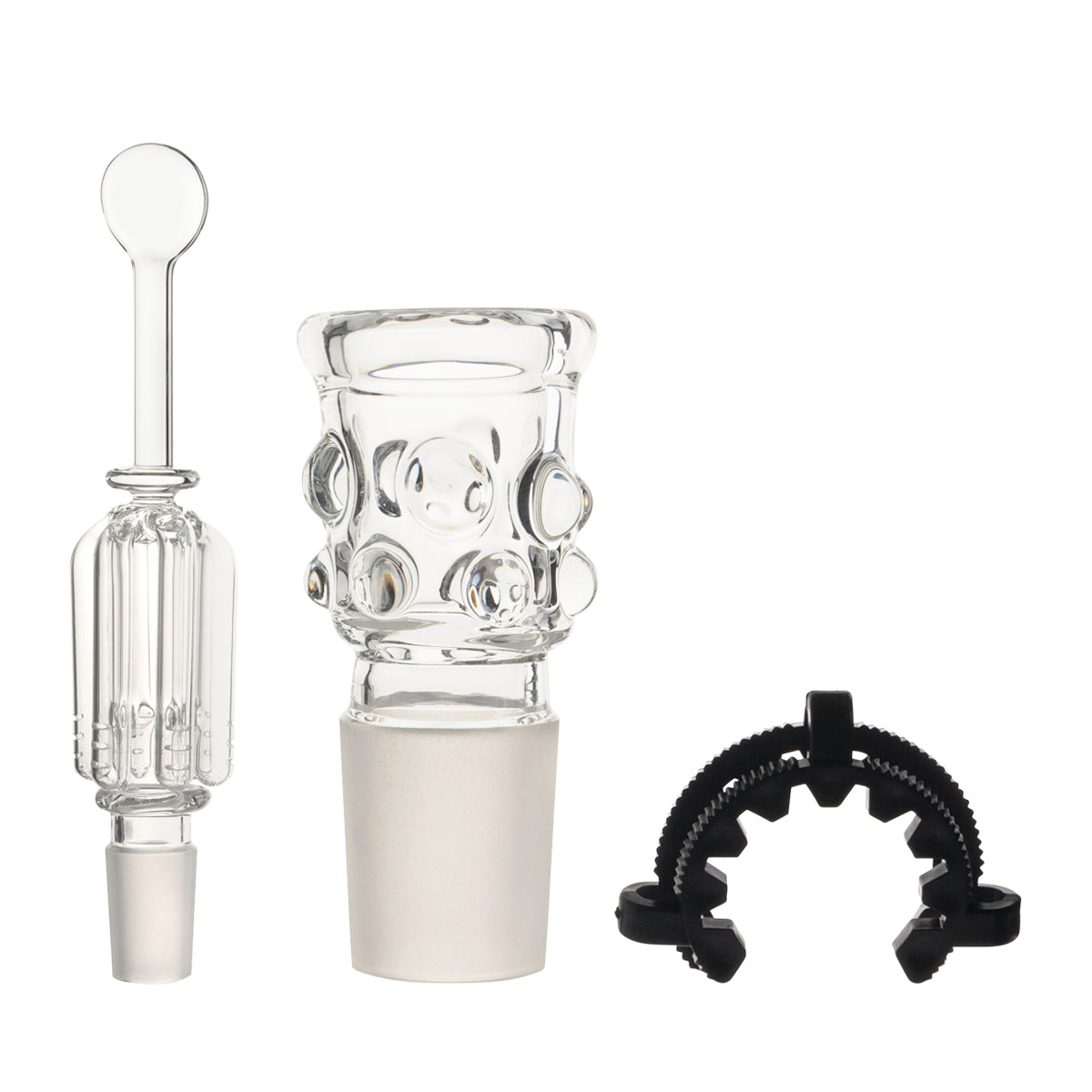 Beaker | Removeable 6-Arm Tree Percolator Water Pipe | 12" - 14mm - Clear