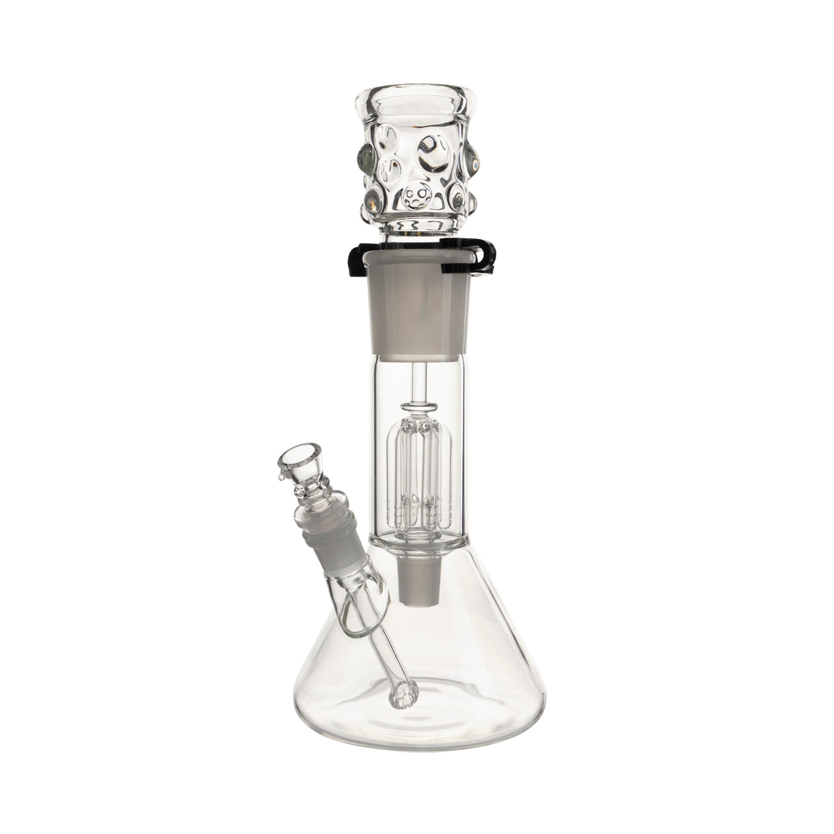 Beaker | Removeable 6-Arm Tree Percolator Water Pipe | 12" - 14mm - Clear