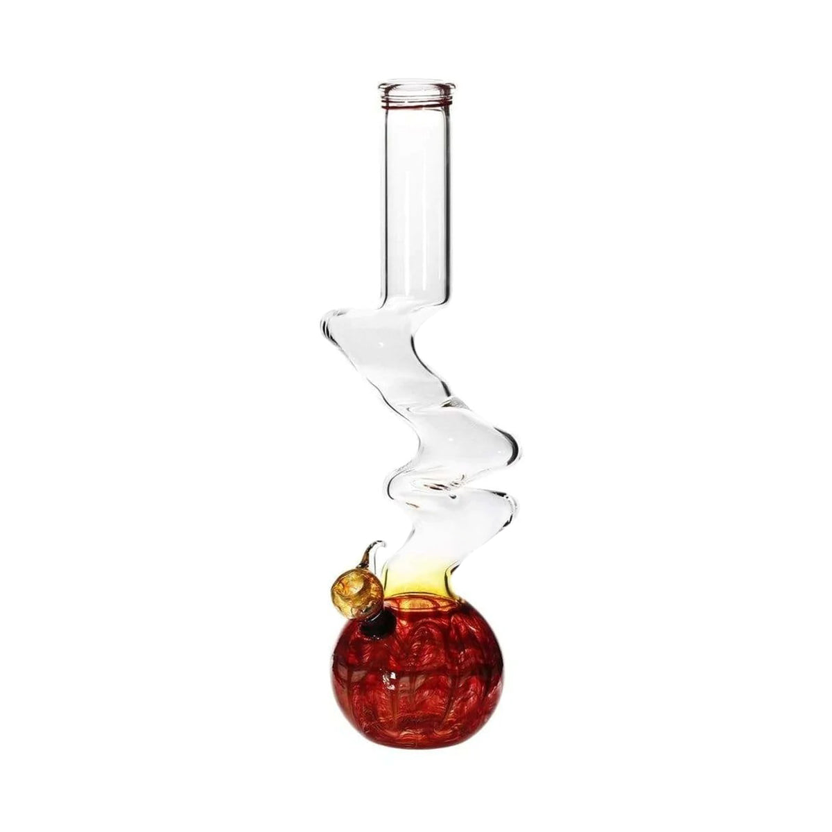 Wrap & Rake | Three Elbow Water Pipe w/ Slider Bowl | 16" - Slide - Various Colors