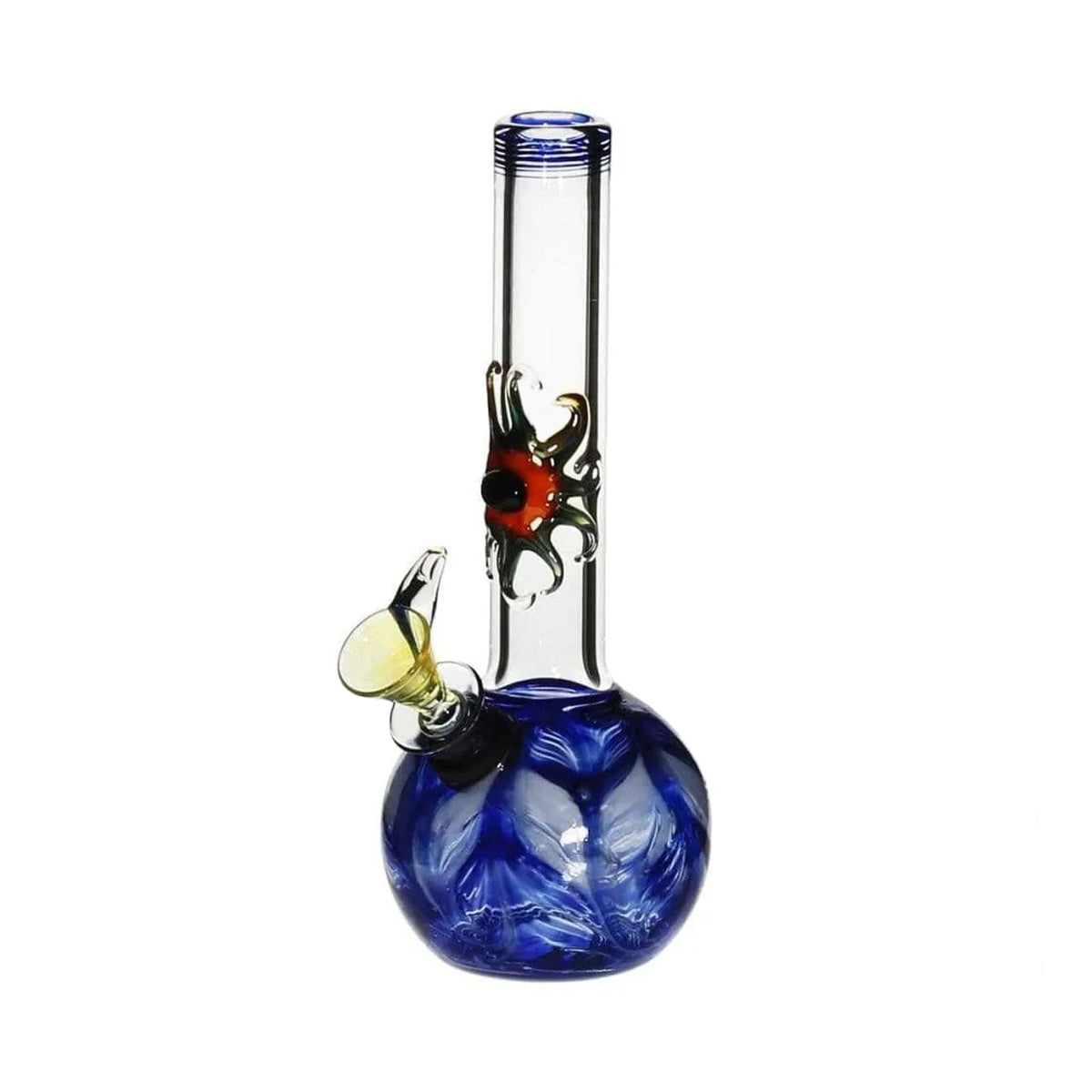 Wrap & Rake | Artistic Sphere Water Pipe w/ Slider Bowl | 7" - Slide - Various Colors