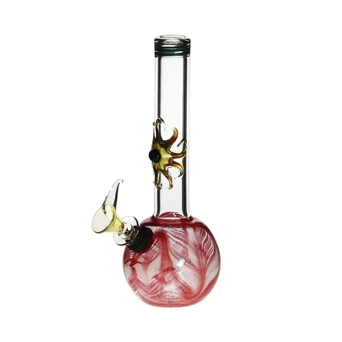 Wrap & Rake | Artistic Sphere Water Pipe w/ Slider Bowl | 7" - Slide - Various Colors