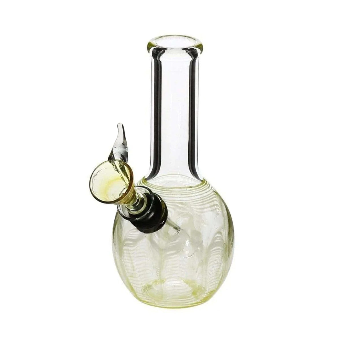 Wrap & Rake | Mini Oval Chamber Water Pipe | 6" - Slide - Various Colors