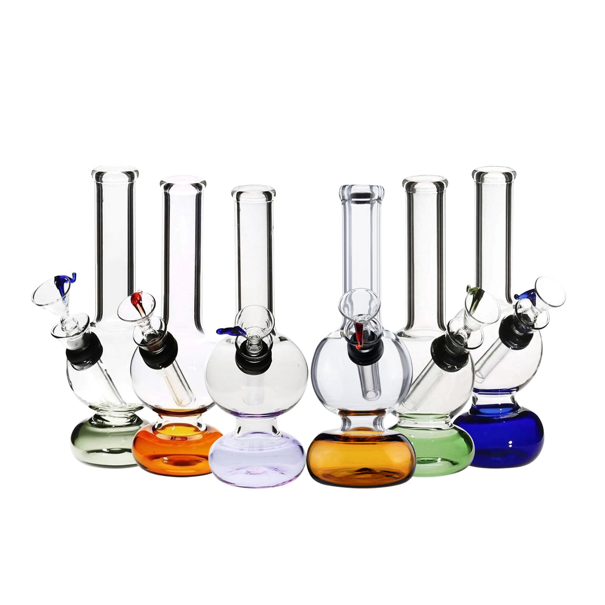 Water Pipe | Mini Water Pipe w/ Slider Bowl | 6" - Slide - Various Colors