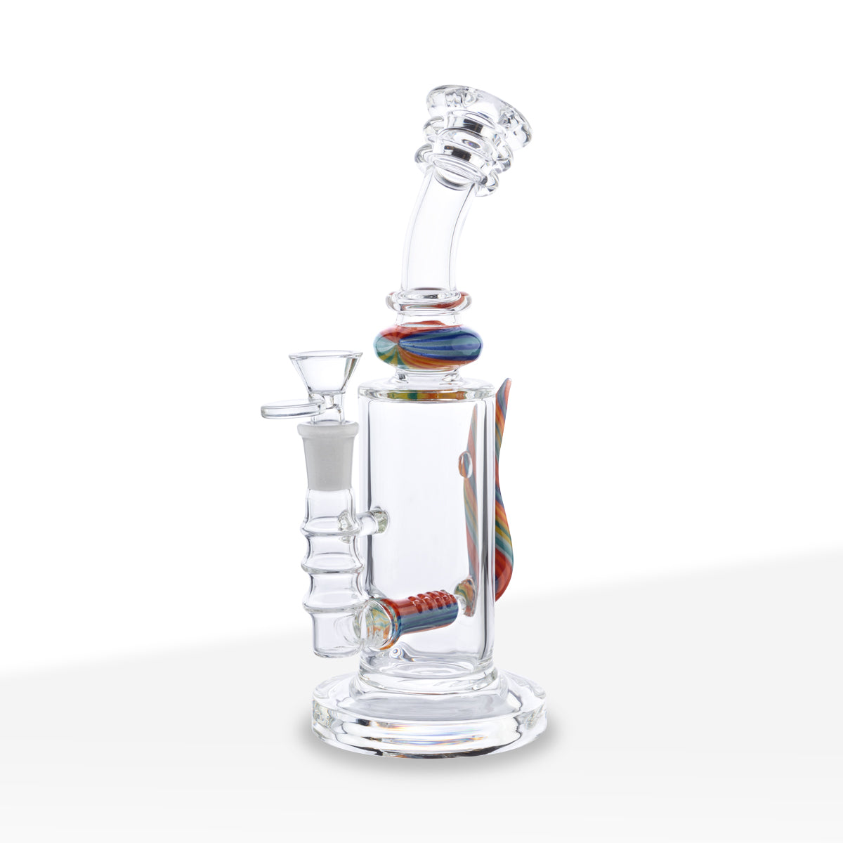 Water Pipe | Reversal Inline with Horn | 9" - Glass - Assorted Colors