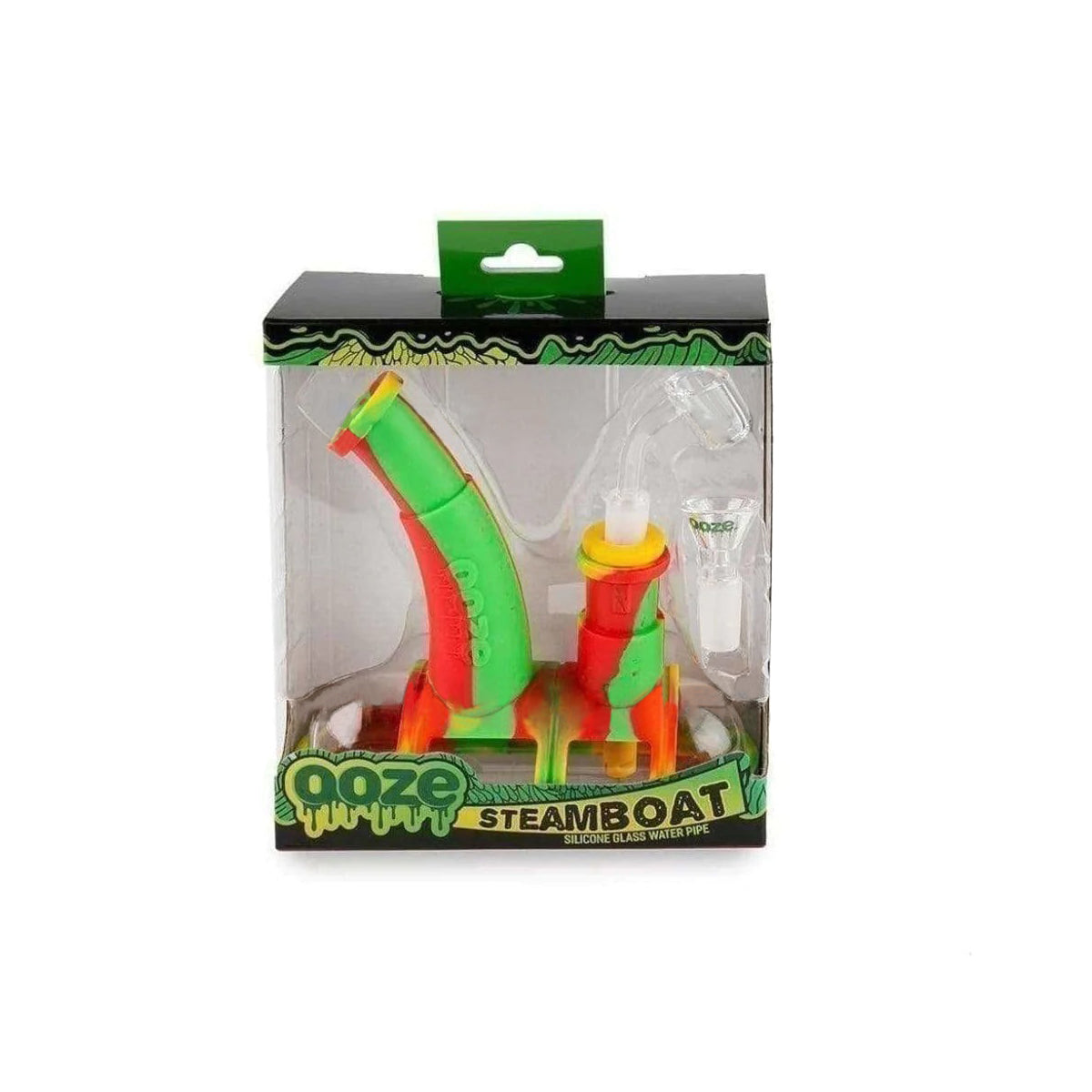 OOZE® | Steamboat Silicone Bubbler Dab Rig Combo | Silicone - Various Colors