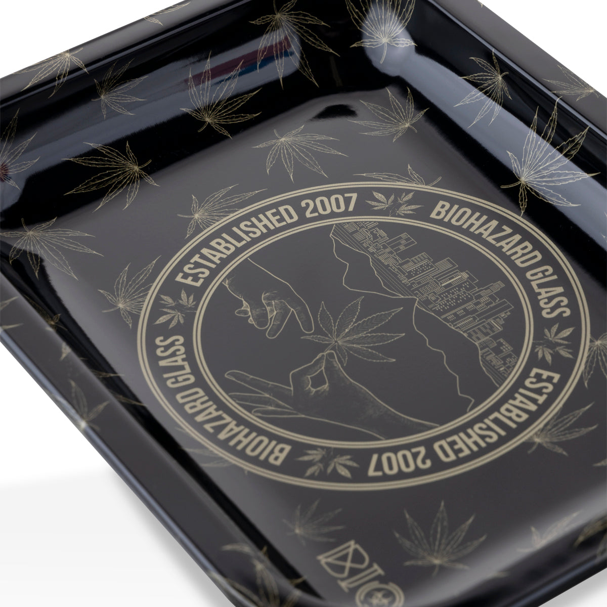 Biohazard Inc | Rolling Tray + BIO Stix Bundle | Style 3 - EST 2007