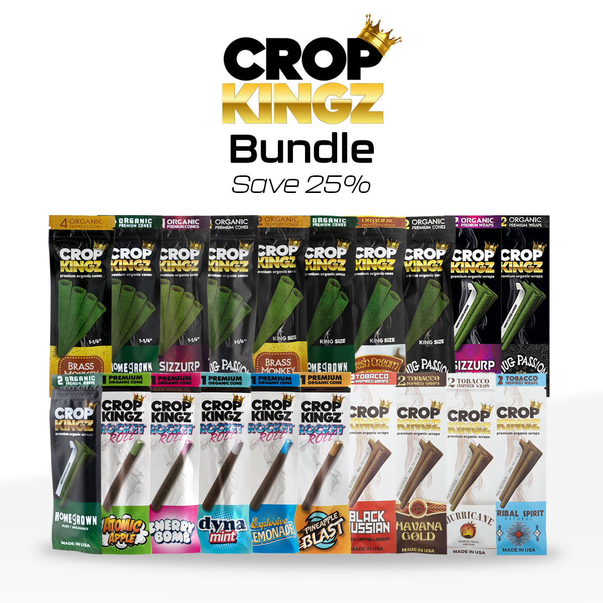 Crop Kingz | Brand Bundle | Cones and Wraps