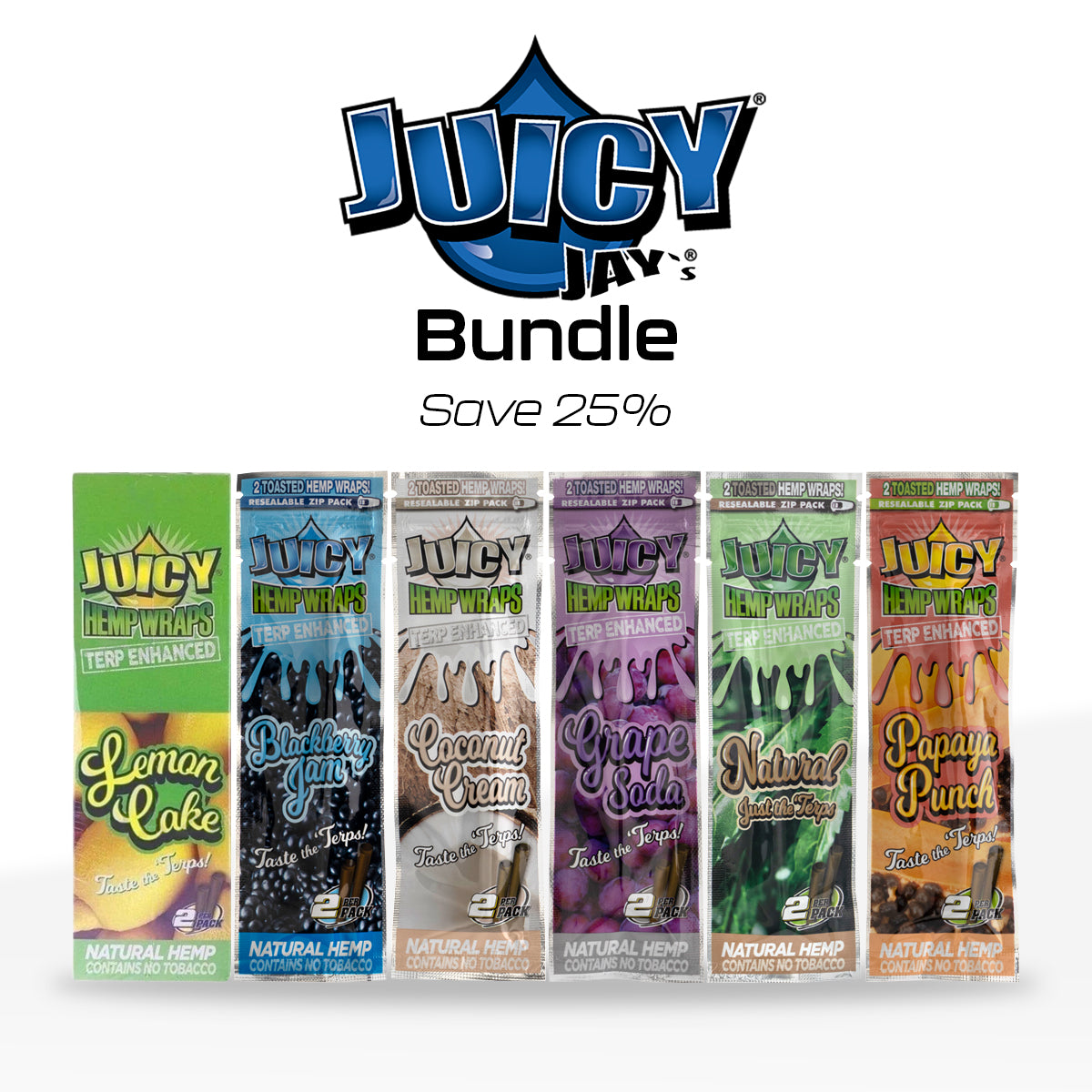 Juicy Jay | Brand Bundle | Terpene Hemp Wraps