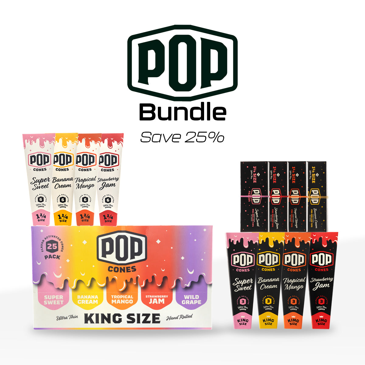 Pop Cones | Cones and Papers Bundle