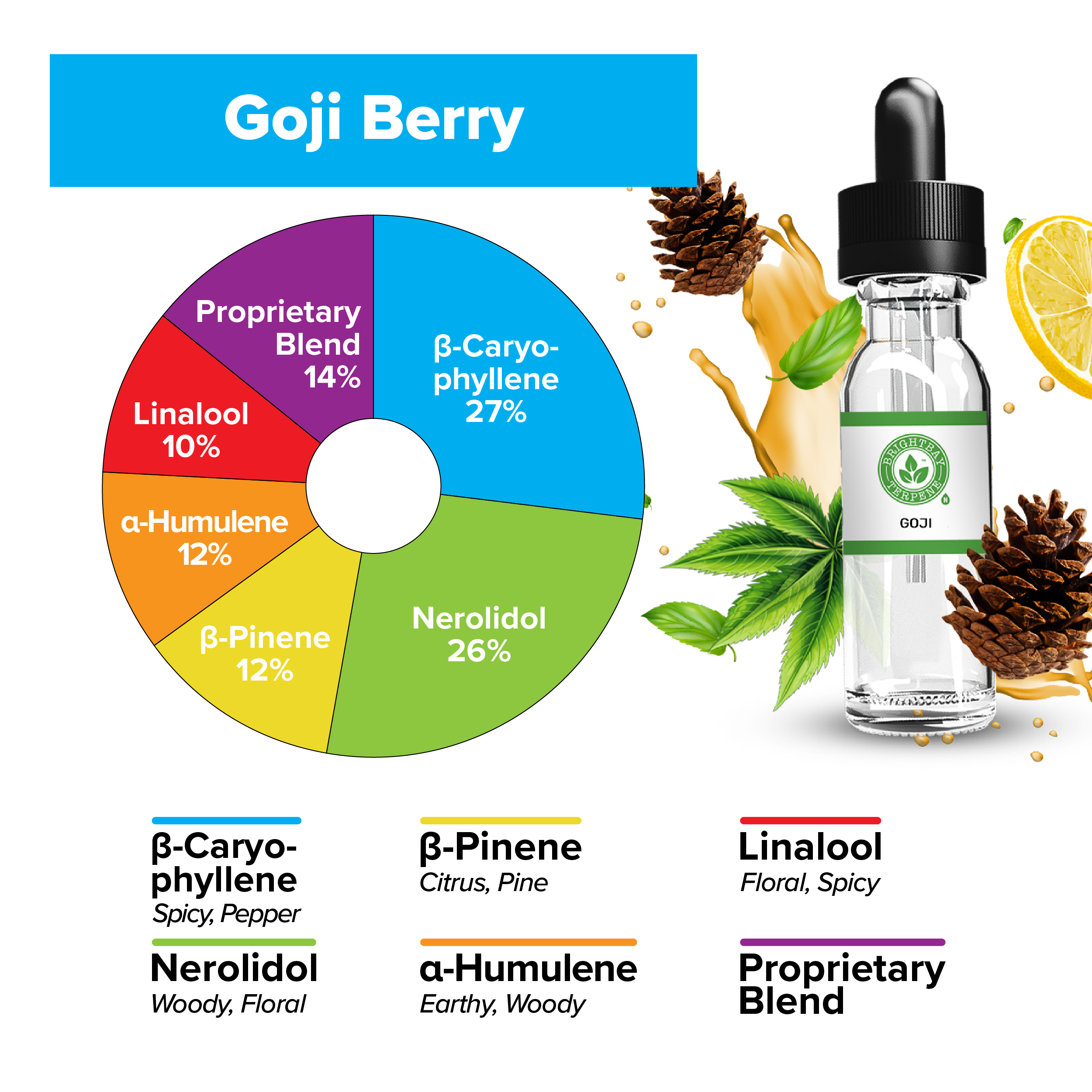BrightBay Terpenes | Goji | Hybrid - Various Sizes - Biohazard Inc