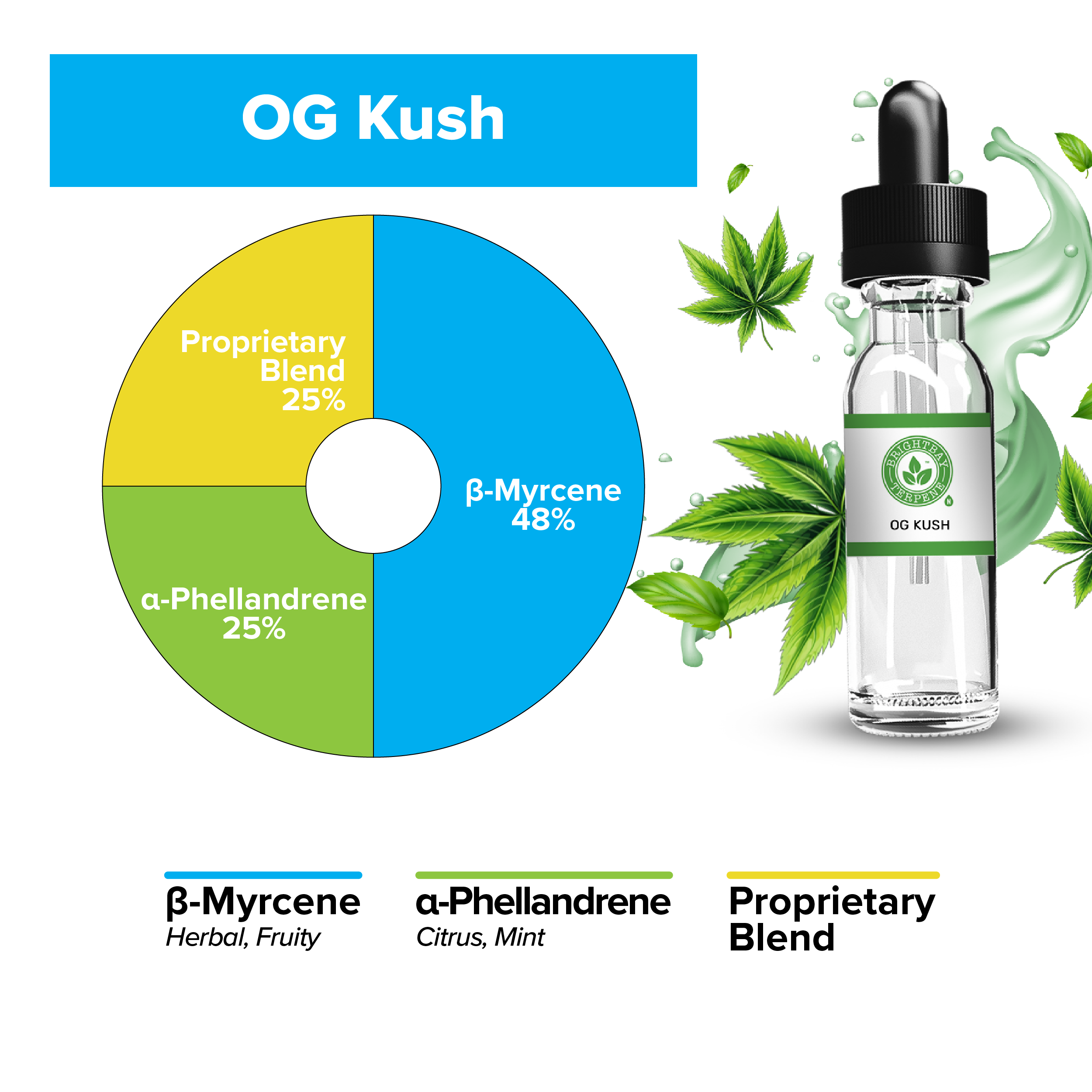 BrightBay Terpenes | OG Kush | Indica - 25g - Biohazard Inc