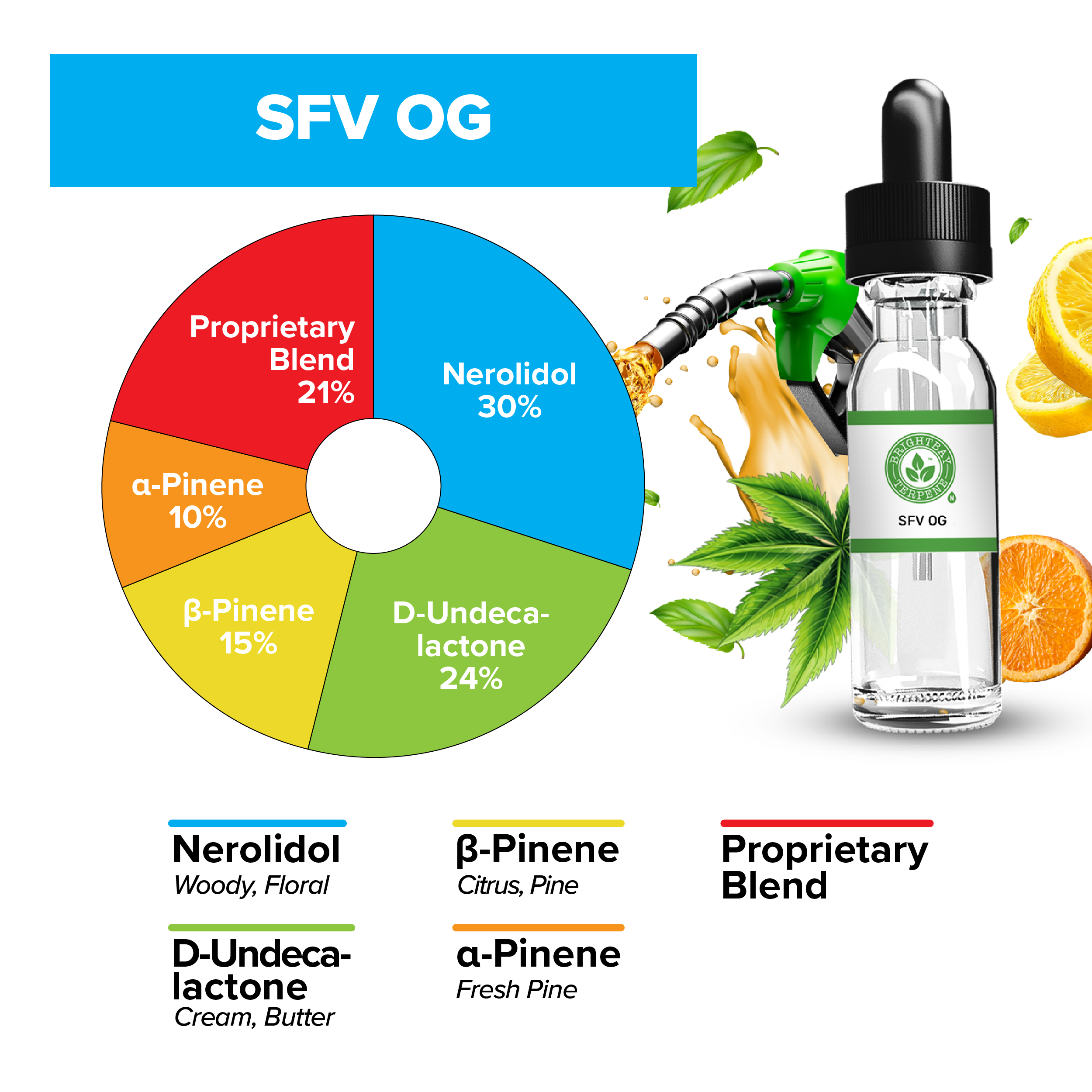 BrightBay Terpenes | SFV OG | Hybrid - Various Sizes - Biohazard Inc