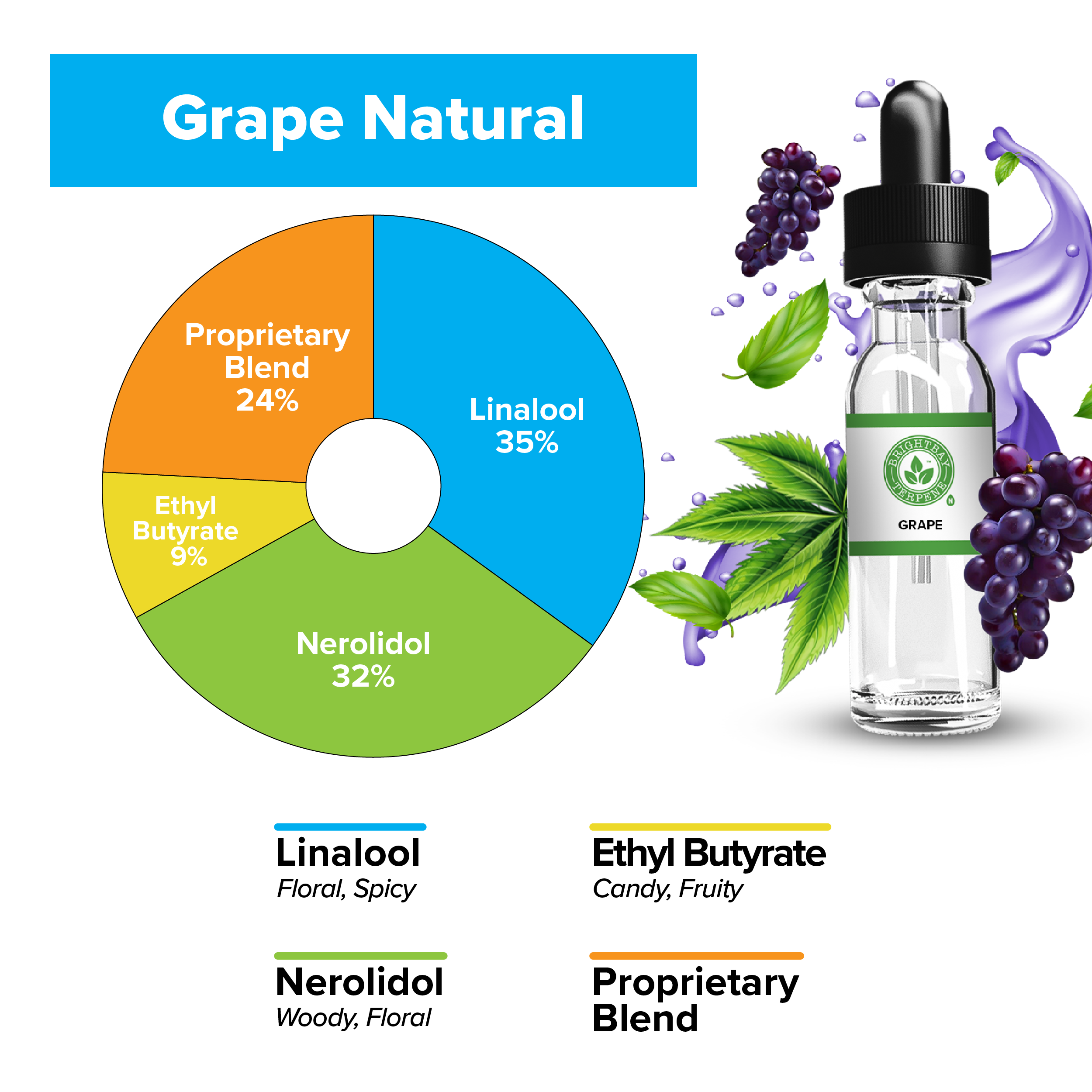 BrightBay Terpenes | Grape | Natural Flavor - Various Sizes - Biohazard Inc