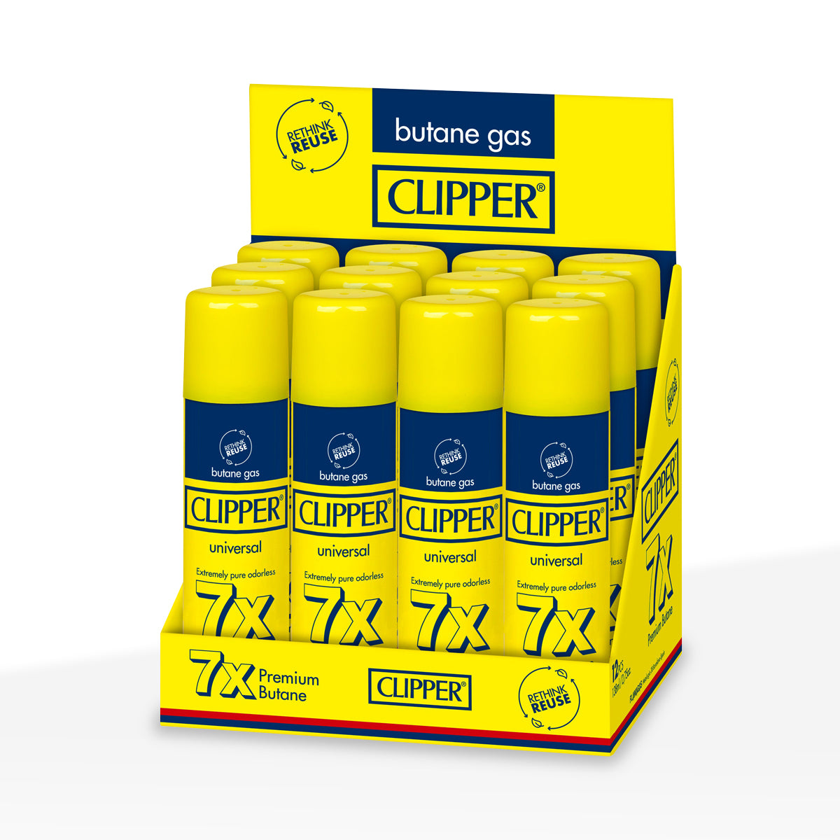 Clipper® | 7x Premium Butane | 138 mL - 12 ct
