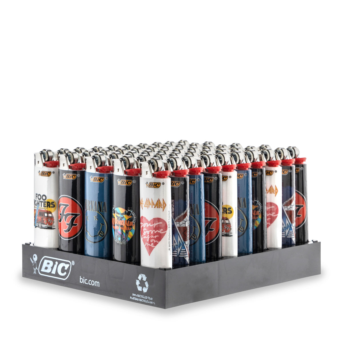 BIC® | 'Retail Display' Rock Bands Special Edition Lighters | 50 Count