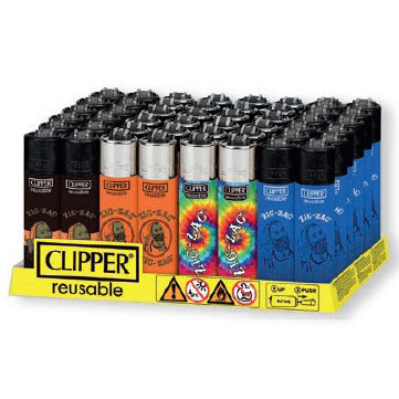 Clipper® Lighters | Zig-Zag Collection 2 | 48 Count