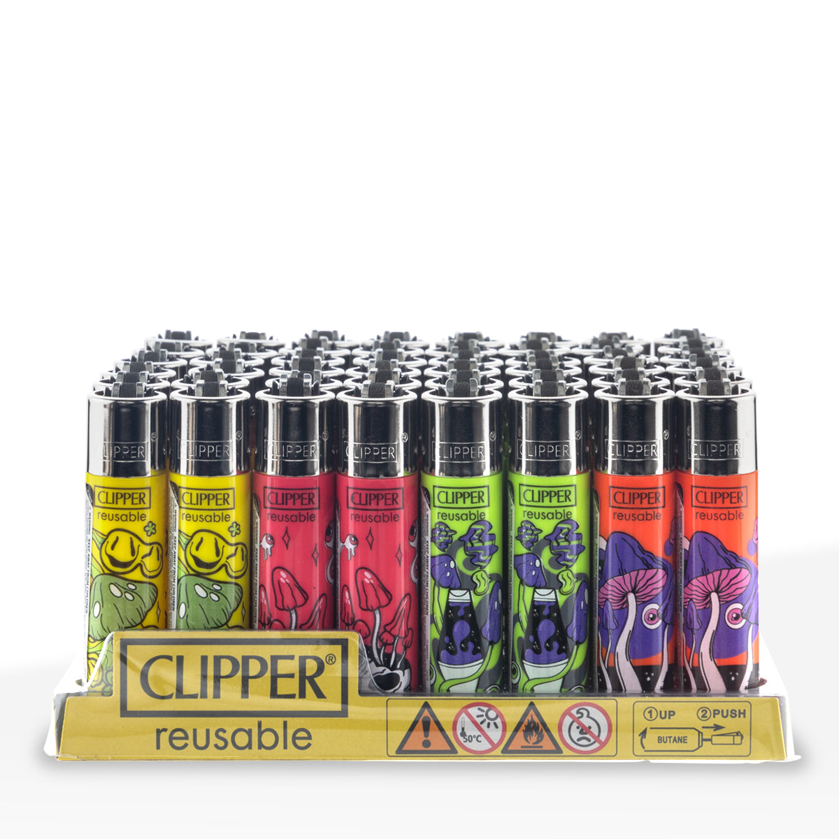 Clipper® | 'Retail Display' Lighters | 48 Count - Various Styles