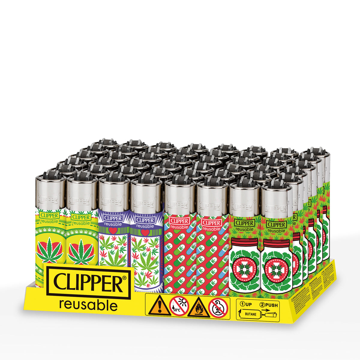 Clipper® | 'Retail Display' Leaf Pill Medical Lighters | 48 Count