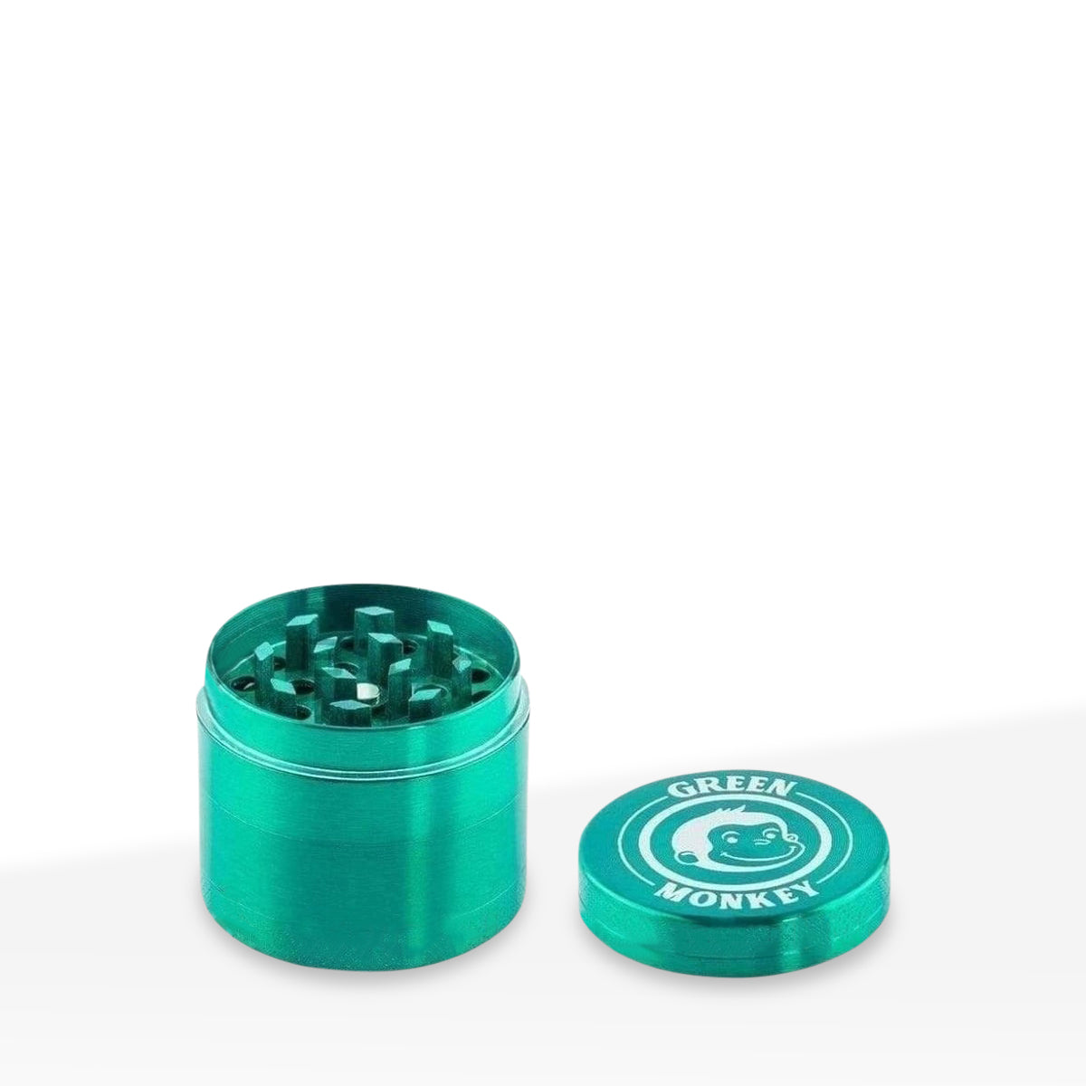 Green Monkey Herb Grinder | 4 Piece Capuchin Magnetic | 1.5" / 40mm - Zinc