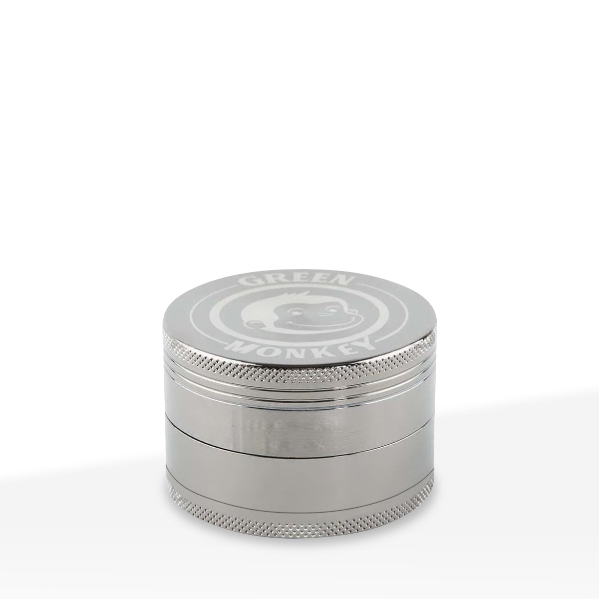 Green Monkey Herb Grinder | 4 Piece Capuchin Magnetic | 2.5" / 63mm - Zinc