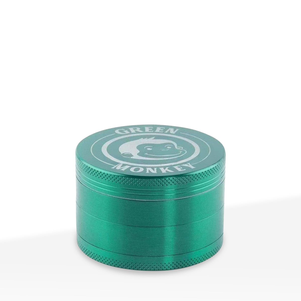 Green Monkey Herb Grinder | 4 Piece Capuchin Magnetic | 2.5" / 63mm - Zinc