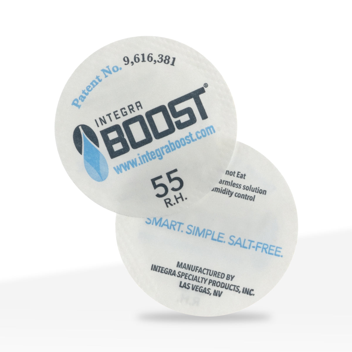 INTEGRA™ | BOOST Cap Liner Humidity Packs | 38mm - 55% - 100 Count