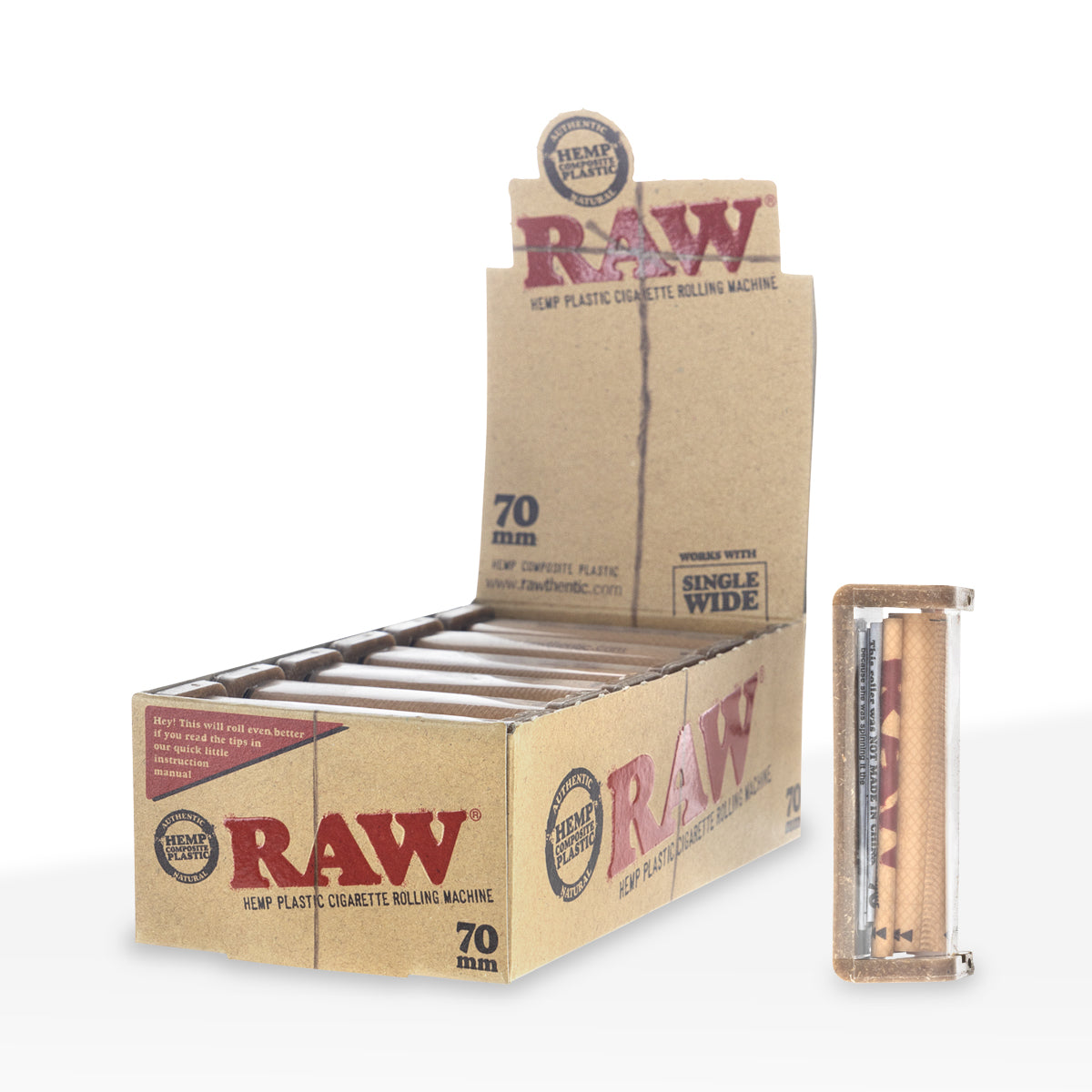 RAW® | 'Retail Display' Rolling Machine | 70mm - 12 Count Rolling Machine Raw