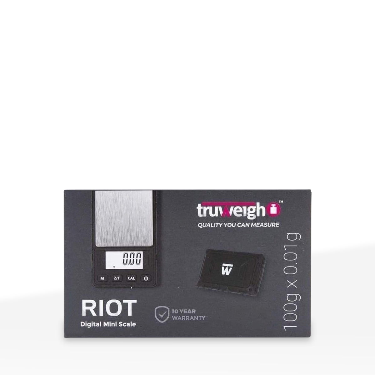 Truweigh | Riot Digital Scale | 100g Capacity - 0.1g Readability