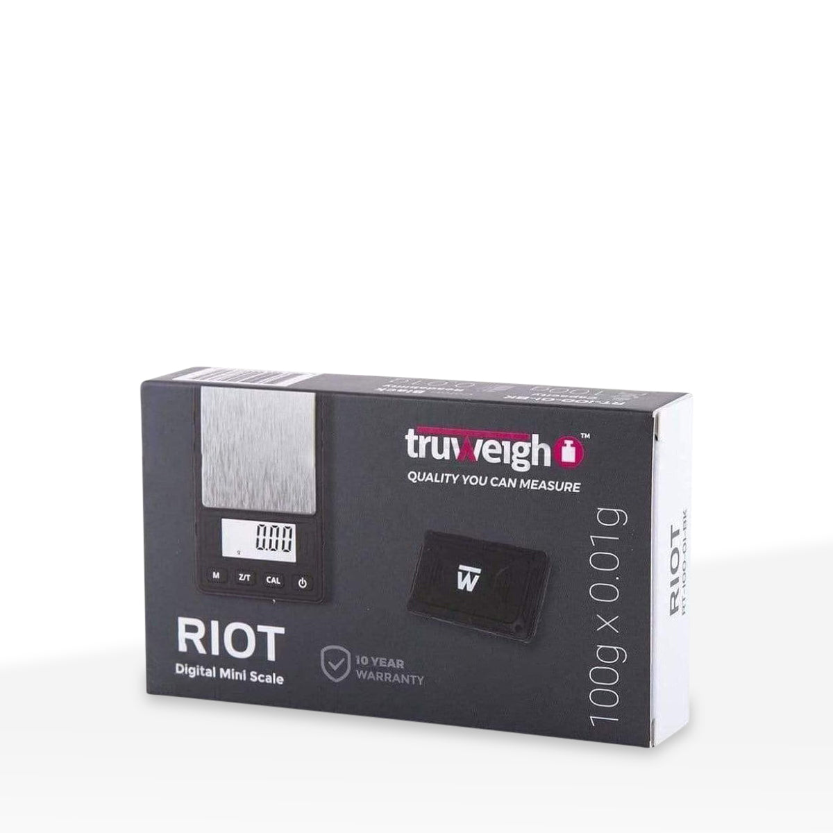 Truweigh | Riot Digital Scale | 100g Capacity - 0.1g Readability